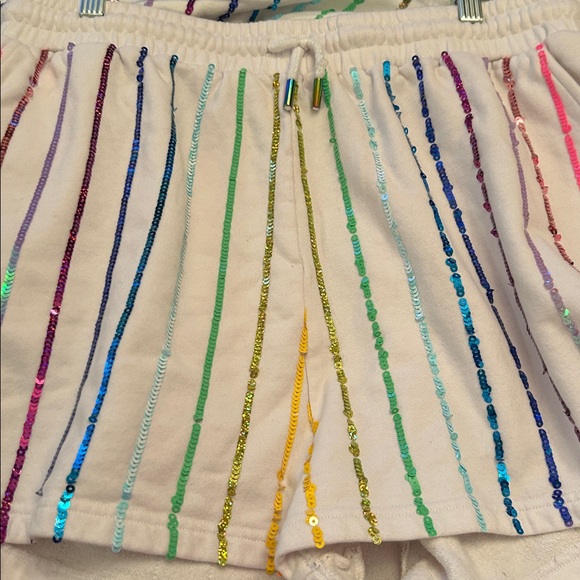 Queen of Sparkles SET XL Multi Sequin Sweatshirt and shorts set - Picture 11 of 16